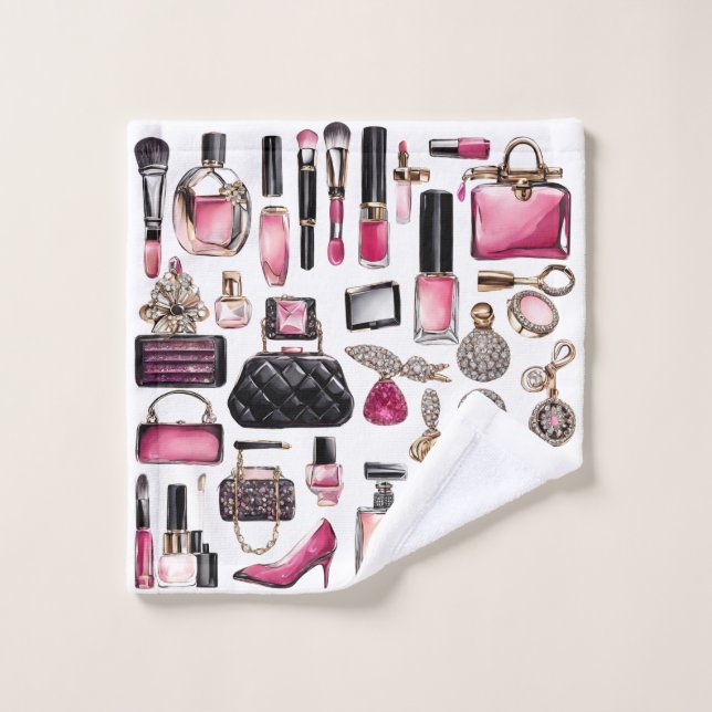 Cosmetics Makeup Brushes Nailpolish Towels (Wash Cloth)