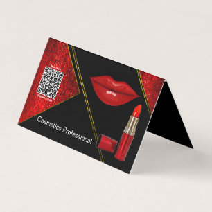 Cosmetics Professional Folded Business Card