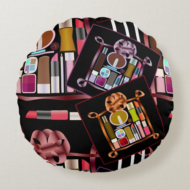 Cosmetics set round cushion (Front)