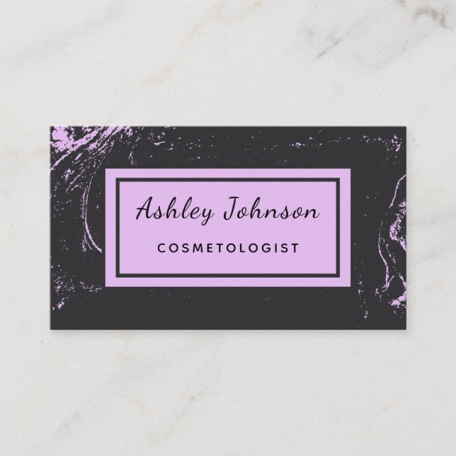 Cosmetologist Aesthetician Modern Chic Feminine Business Card (Front)