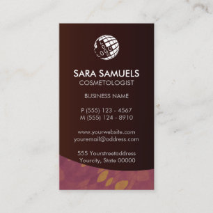 Cosmetologist Beautician Beauty Business Card