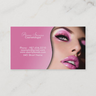 Cosmetologist business card