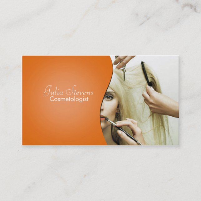 Cosmetologist business card (Front)