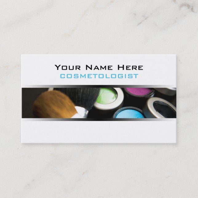 Cosmetologist Business Cards (Front)