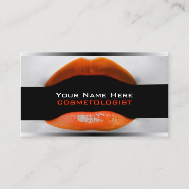 Cosmetologist Business Cards (Front)