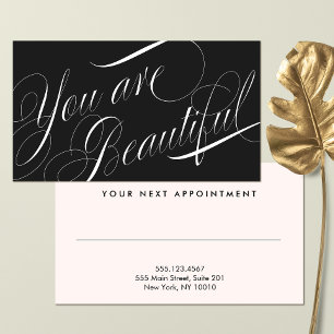 Cosmetologist Elegant Black Beauty Appointment