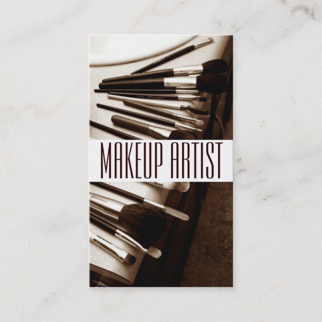 Cosmetologist Makeup Artist Beauty Salon Business Card (Front)