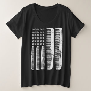 Cosmetologist Scary Hairstylist & Hairdresser Plus Size T-Shirt