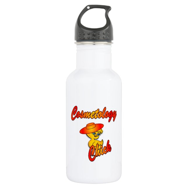 Cosmetology Chick #5 532 Ml Water Bottle (Front)