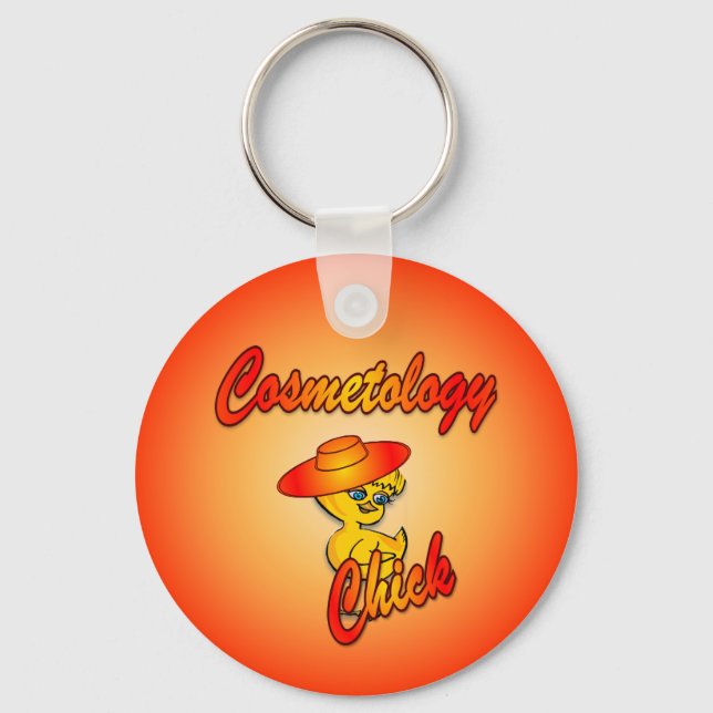 Cosmetology Chick #5 Key Ring (Front)