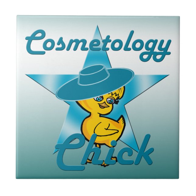 Cosmetology Chick #7 Tile (Front)