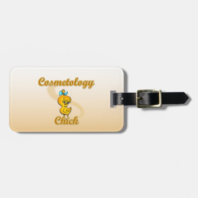 Cosmetology Chick Luggage Tag (Front Horizontal)