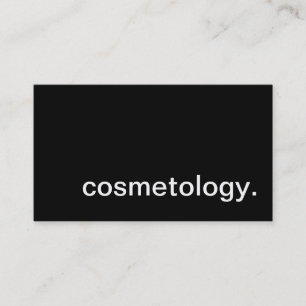 cosmetology. (colour customisable) business card