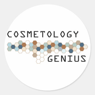 Cosmetology Genius Classic Round Sticker
