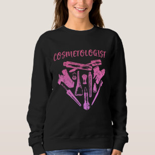 Cosmetology Graduate Licensed Cosmetologist 16 Sweatshirt