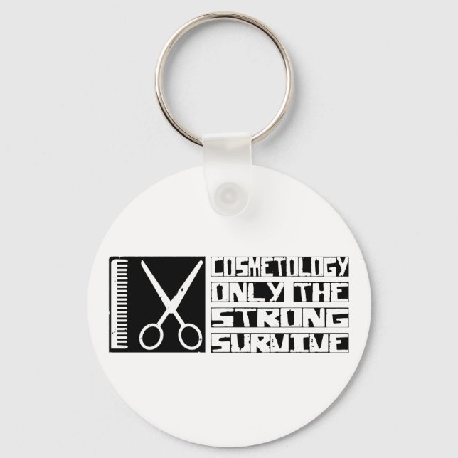 Cosmetology Survive Key Ring (Front)
