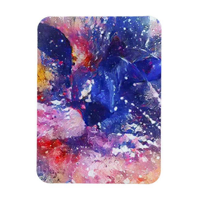 Cosmic Abstract Cat Dreamscape  Magnet (Vertical)