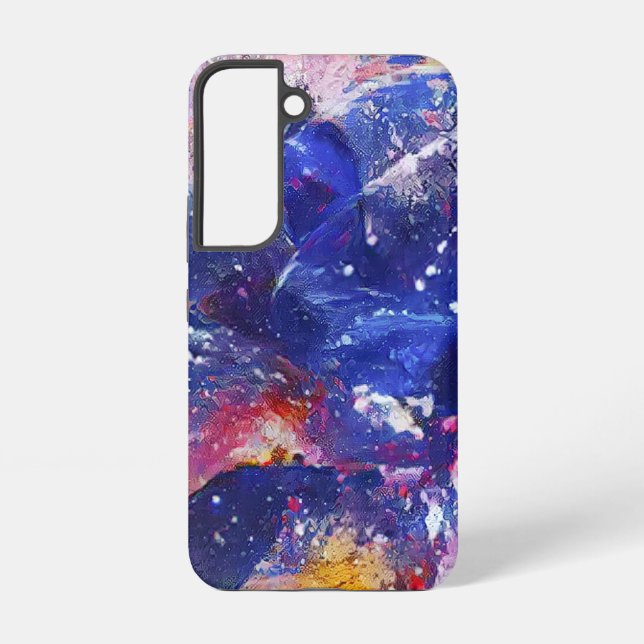 Cosmic Abstract Cat Dreamscape  Samsung Galaxy S22 Case (Back)