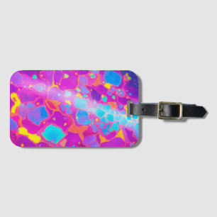 Cosmic Abstract Luggage Tag – Colourful Modern 