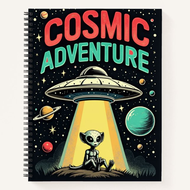 cosmic adventure Spiral Notebook (Front)
