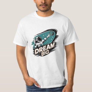 Cosmic Adventures with Astronaut Graphics T-Shirt