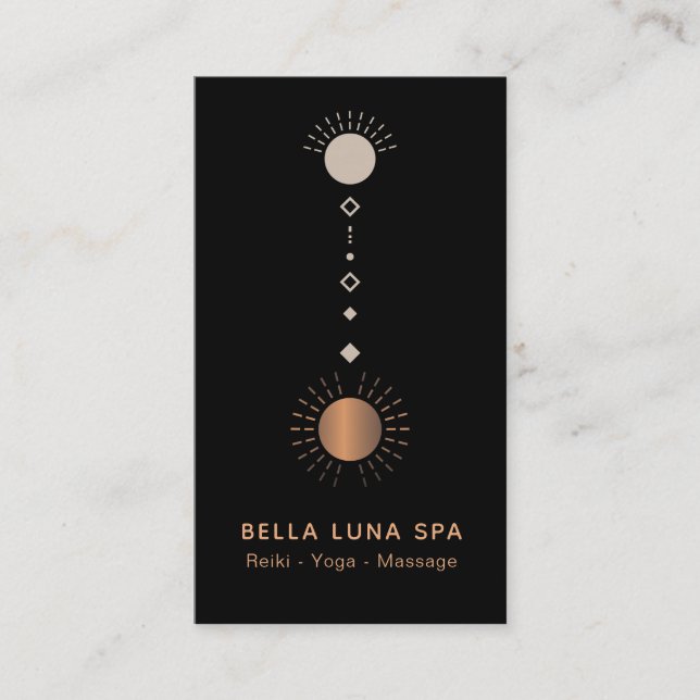 *~* Cosmic Alchemy Universe Shaman Sun Totem Business Card (Front)