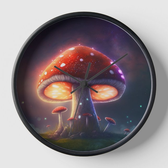 Cosmic Amanita Muscaria Clock (Front)