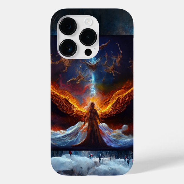Cosmic Angel_Digital Art Iphone Case (Back)