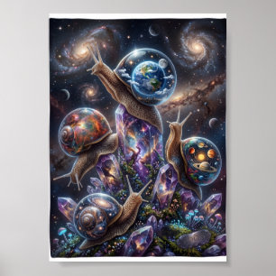 Cosmic Animals Space Exploration Galaxy Adventure Poster