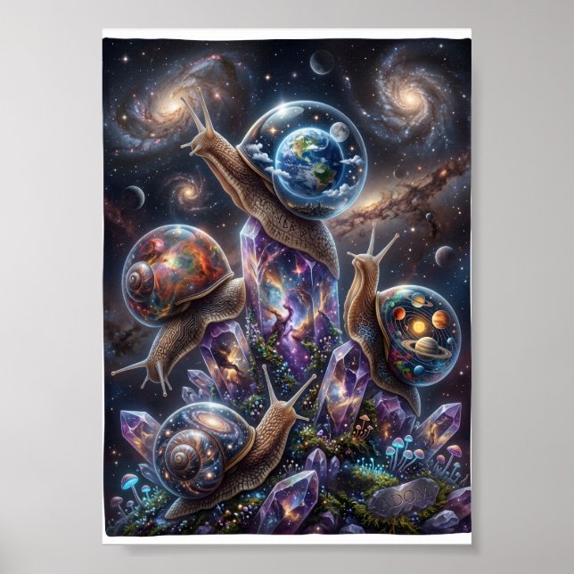 Cosmic Animals Space Exploration Galaxy Adventure  Poster (Front)