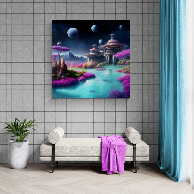Cosmic Architecture Canvas Print (Creator Uploaded)