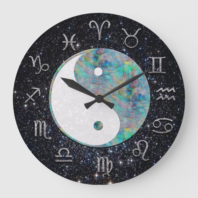 Cosmic Astrology Clock with Yin Yang (Front)
