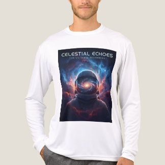 Cosmic Astronaut Helmet Galaxy Reflection Tri-Blend Shirt