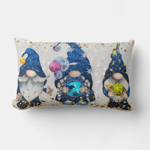 Cosmic Astronomy Gnomes Lumbar Cushion