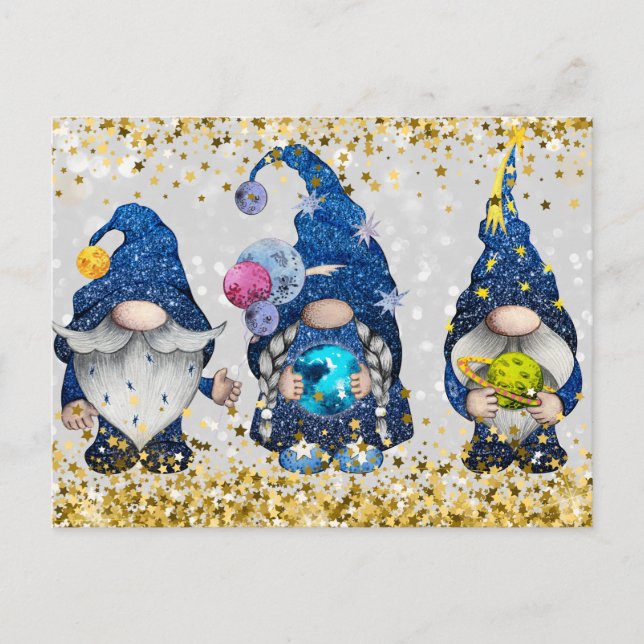 Cosmic Astronomy Gnomes  Postcard (Front)