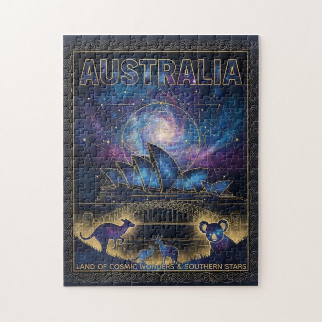 Cosmic Australia Sydney Celestial Art Jigsaw Puzzle (Vertical)