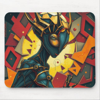 Cosmic Avenger with Spikes Mouse Pad