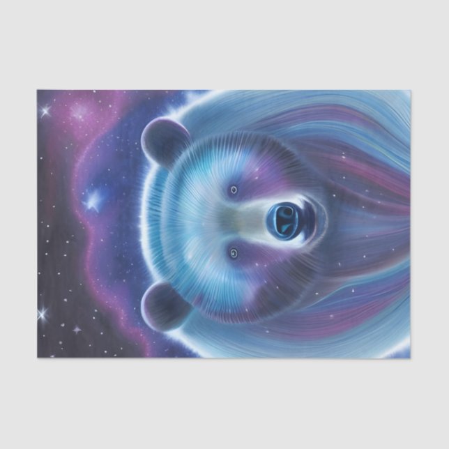Cosmic Bear decoupage Tissue Paper (Front)