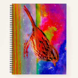 Cosmic Bird Dreamscape Art Print" Notebook