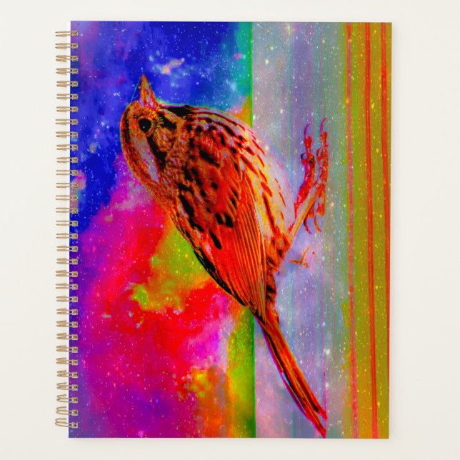 Cosmic Bird Dreamscape Art Print" Planner (Front)