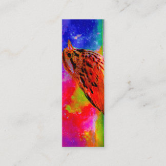 Cosmic Bird Dreamscape Bookmark Mini Business Card