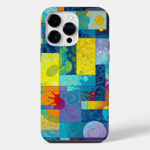 Cosmic Bloom Garden: Abstract Mosaic of Dreams iPhone 14 Pro Max Case