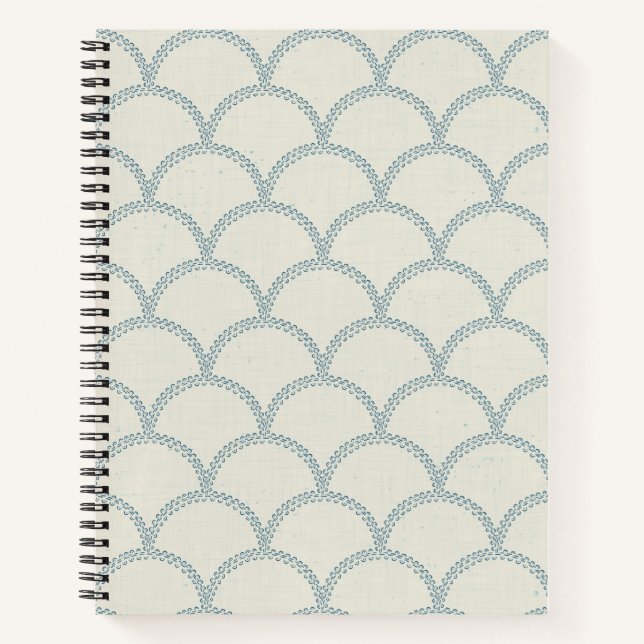 Cosmic Bloom Scallops Notebook (Front)