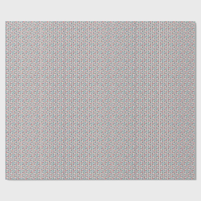 Cosmic Bloom Trailing Stripes Wrapping Paper (Flat)