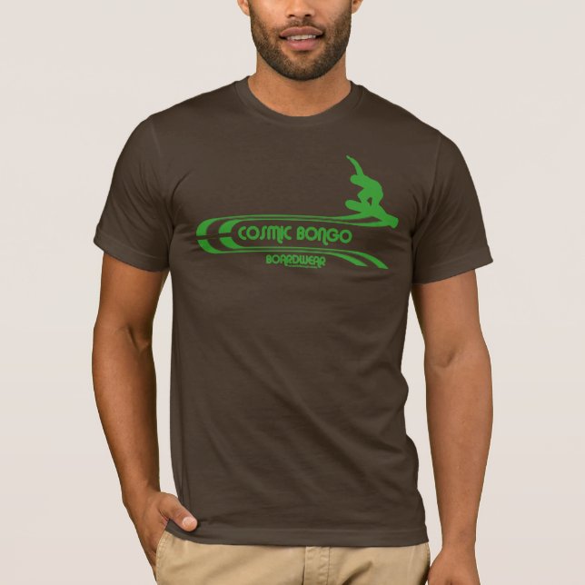 Cosmic bongo Retro snowboarding T-shirt (Front)
