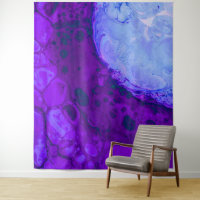*~* Cosmic Brew Turquoise Abstract Circle Magenta