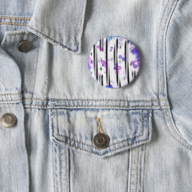 Cosmic Bubble Flow 6 Cm Round Badge (In Situ)