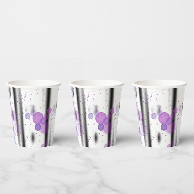 Cosmic Bubble Flow Paper Cups (Multi)