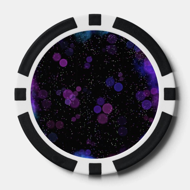 Cosmic Bubble Flow Poker Chips (Front)
