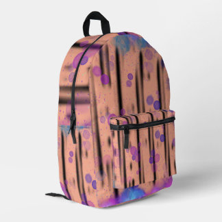 Cosmic Bubble Flow Printed Backpack